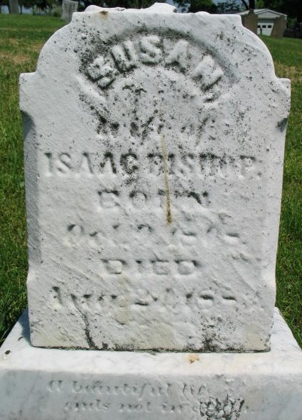 Susan Bishop tombstone